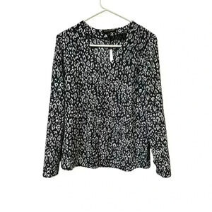 Banana Republic Size Small Navy Blouse Button‎ Down